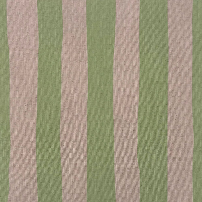 Lemongrass striped upholstery fabric – yellow-green linen-blend with flowing stripe pattern