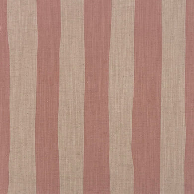Mauve striped upholstery fabric – dusty purple and neutral linen-look stripe from Altena range