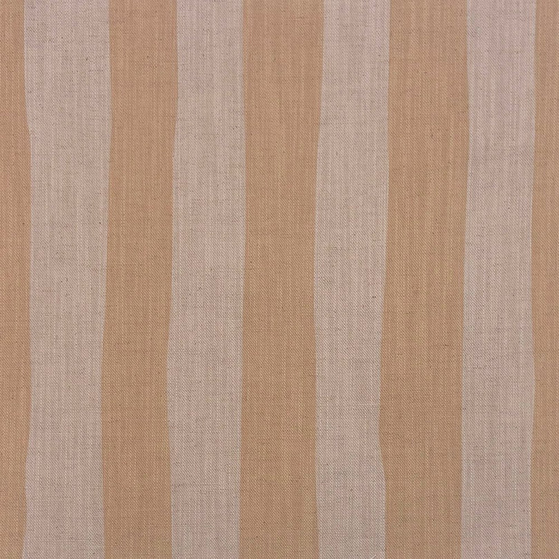 Natural striped upholstery fabric – tonal beige and cream stripes on linen-blend Altena fabric
