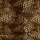 Arabian leopard print fabric flat image with rich spotted animal print