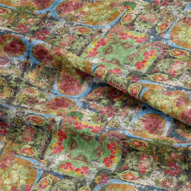 High-quality Arak Linen Curtain Fabric with multi-color design