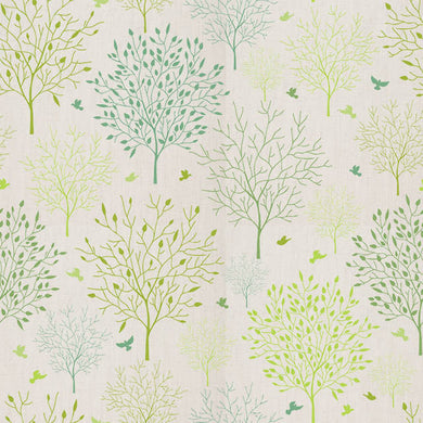Échantillon de tissu en lin Arboretum - Vert