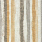 Fabric swatch of Austin Stripe in ochre, taupe, and natural shades