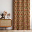 Autumn Leaf Stone washable curtains bringing warm seasonal colour to a relaxed country interior
