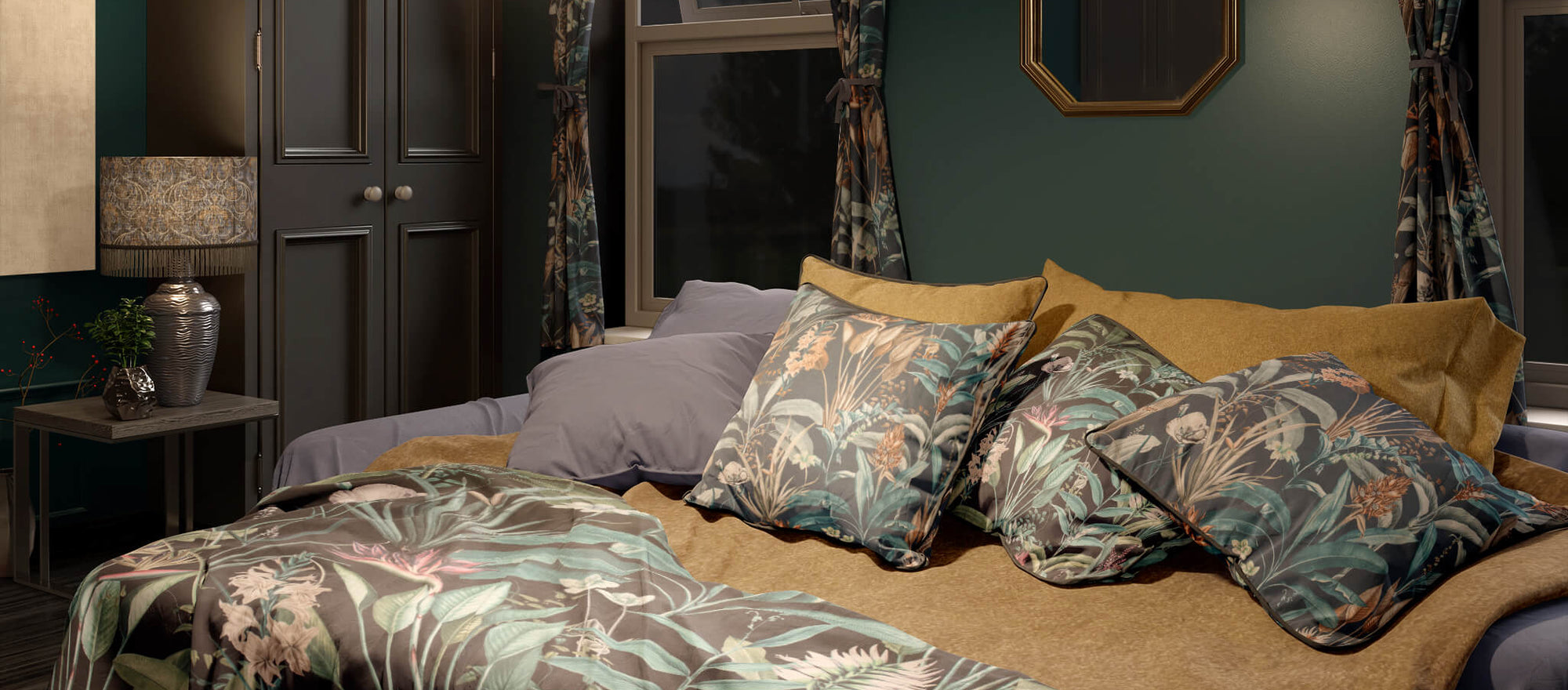 Green Velvet Curtain Fabrics
