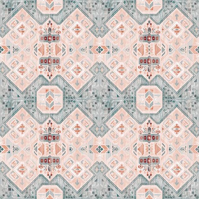 Boho Ankara Linen Upholstery Fabric in Earthy Tones, Perfect for Rustic Home Decor