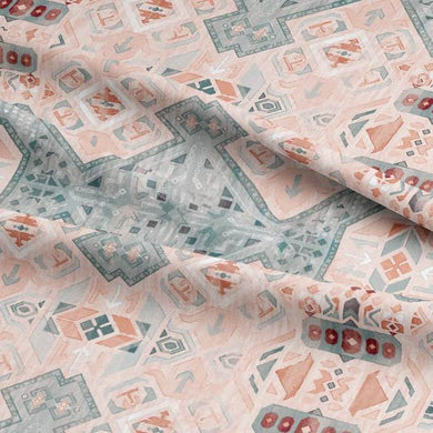  Soft and Durable Boho Ankara Linen Upholstery Fabric with Intricate Woven Patterns