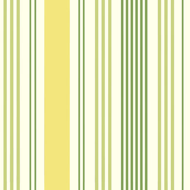 Boston Stripe Cotton Curtain Fabric in green stripe design – 100% cotton basecloth