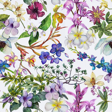 Botanics Linen Curtain Fabric - Ivory