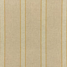 Braemar Ochre striped upholstery fabric flat image, yellow ochre cotton-linen stripe fabric for chairs, blinds and cushions