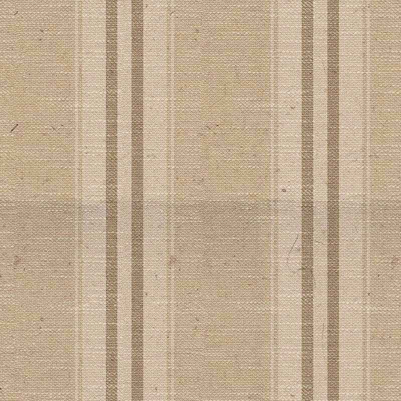 Braemar Stripe Upholstery Fabric in Putty flat fabric image