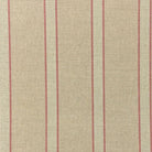 Braemar Red striped upholstery fabric flat image, red cotton-linen stripe fabric for upholstery, curtains and decorative cushions