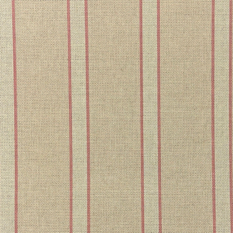 Braemar Red striped upholstery fabric flat image, red cotton-linen stripe fabric for upholstery, curtains and decorative cushions
