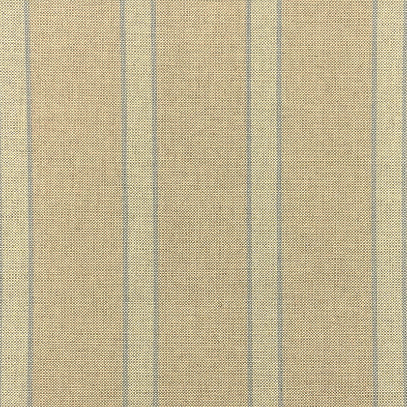 Braemar Sky striped upholstery fabric flat image, pale blue cotton-linen stripe fabric for chairs, blinds and curtain projects