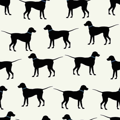 Buddy Cotton Curtain Fabric - Black