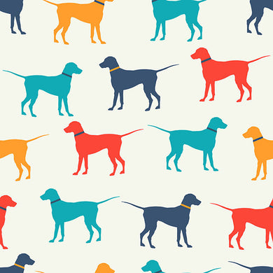 Buddy Cotton Curtain Fabric - Multi