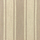 Camellia Stripe Beige linen curtain fabric with understated taupe lines on a natural ground