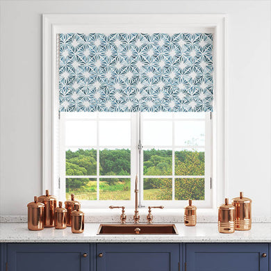 Casablanca Cotton Curtain Fabric - Aegean