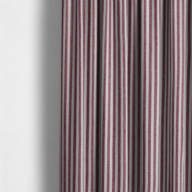 Chelsea Ticking Stripe Fabric swatch in natural linen color