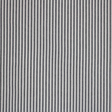 Chelsea Ticking Stripe Fabric in farmhouse gray and white pattern
