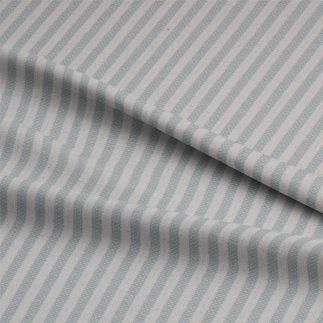Chelsea Ticking Stripe Fabric in soft pastel pink and white