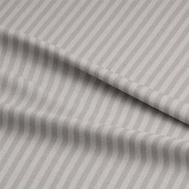 Chelsea Ticking Stripe Fabric in vintage brown and white pattern
