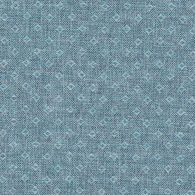 Seafoam green woven upholstery fabric with a fire-retardant coating.