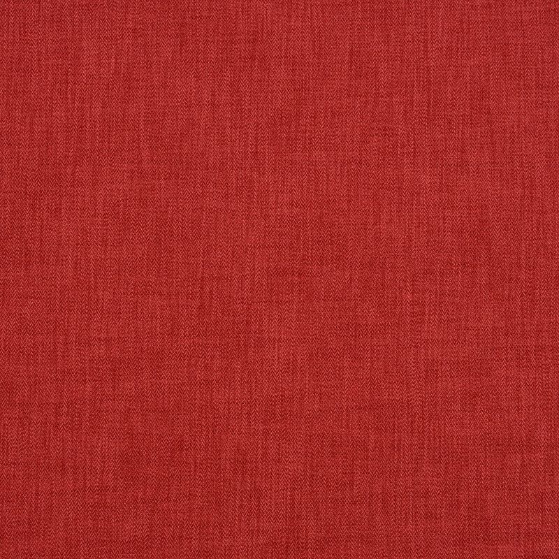 Chester Herringbone Fabric in Pimento – rich red woven herringbone fabric for curtains and sofas