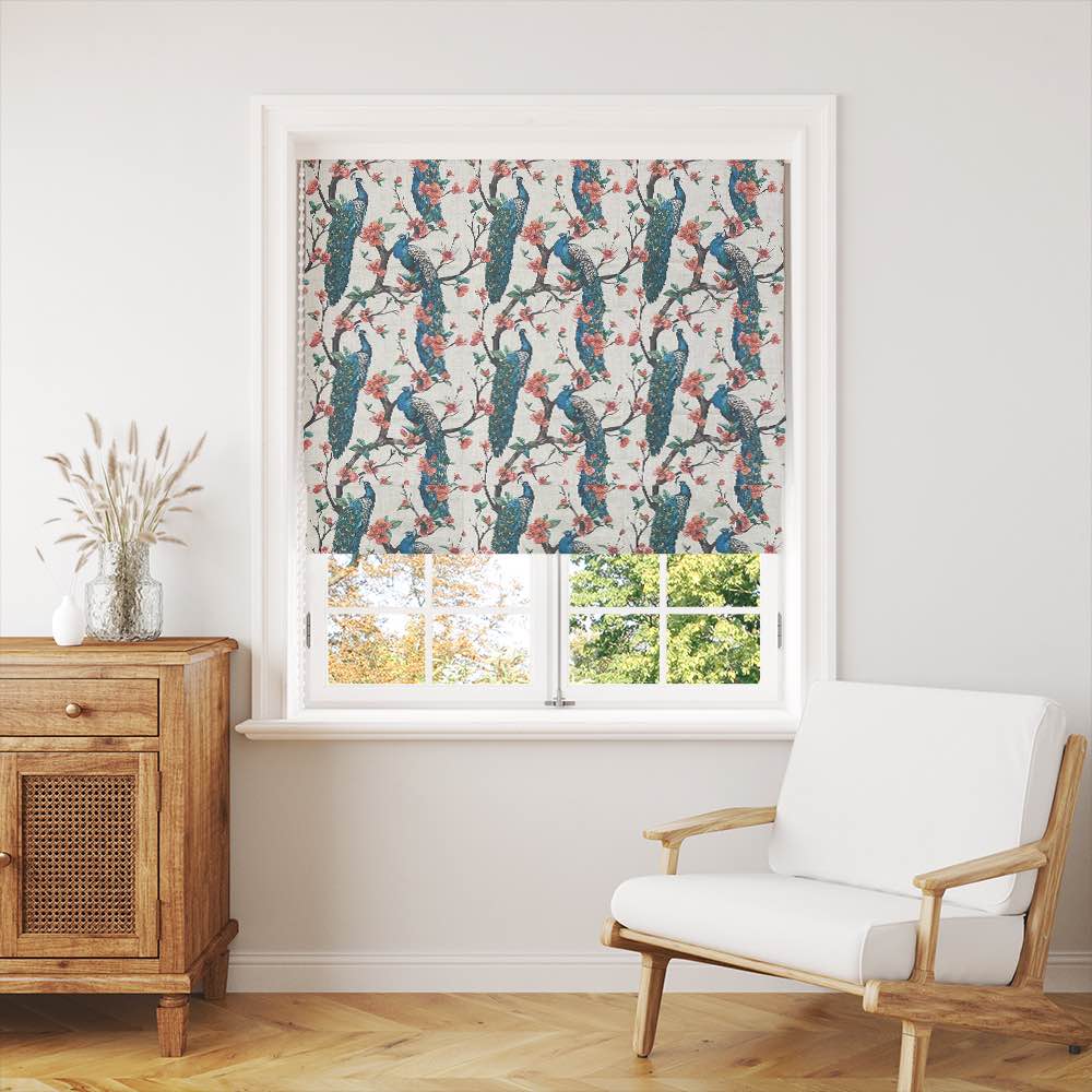  Gorgeous Chinoise Peacock Curtain Fabric with a unique and eye-catching pattern, adding a touch of exotic flair to your decor