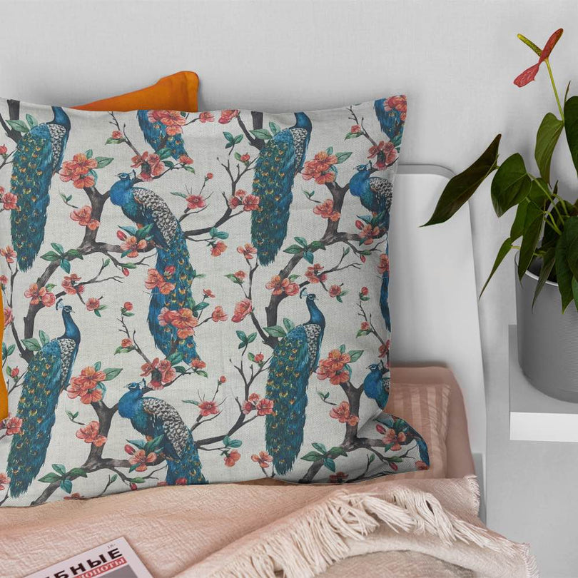 Chinoise Peacock Curtain Fabric