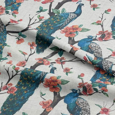 Chinoise Peacock Curtain Fabric