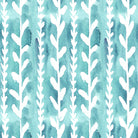 Cordelia azure printed velvet upholstery fabric leaf pattern detail