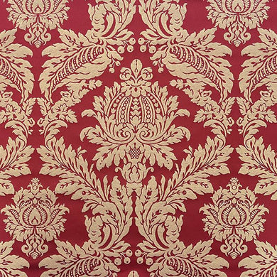 Traditional and timeless damask woven fabric with a subtle sheen