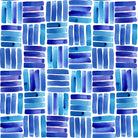 Dash Blue flat washable curtain fabric with small geometric dash pattern on 100% polycotton