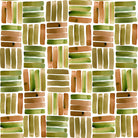 Dash Copper flat 100% polycotton curtain fabric with warm geometric dash print