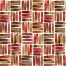 Dash Rhubarb flat washable curtain fabric with rich rhubarb red dash motif