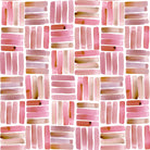 Dash Rose flat washable polycotton curtain fabric with small rose dash pattern