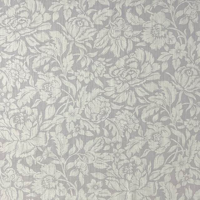 Elysia Grey - Grey Floral Upholstery Fabric