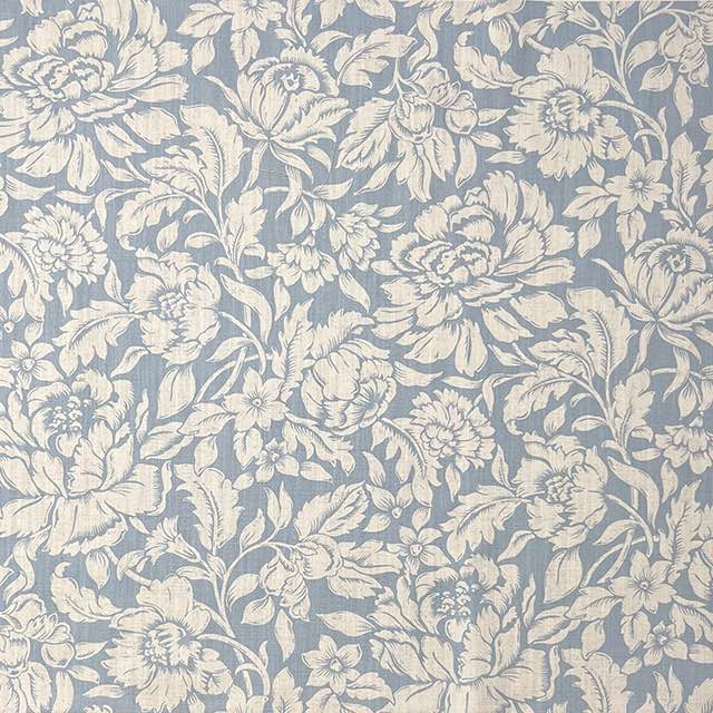 Elysia Wedgewood - Blue Floral Upholstery Fabric