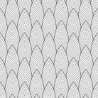 Feathered Velvet noir black velvet fabric flat image with fine feathered linework