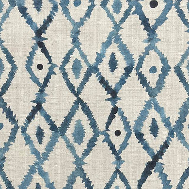 Fez Aegean - Printed Cotton Curtain Fabric