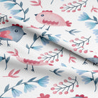 Handwoven Folk Chick Cotton Curtain in Soft Pink for a cozy feel