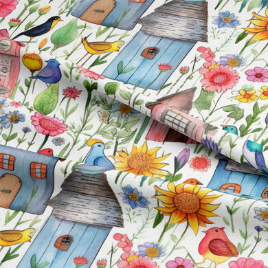 Beautiful and colorful cotton fabric for curtains