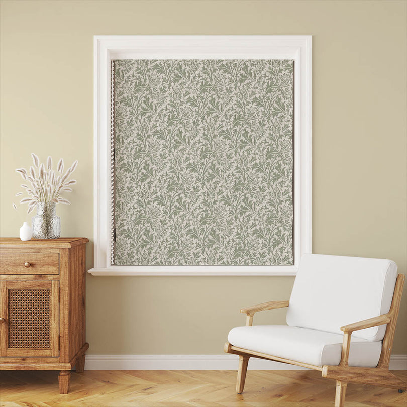 Fouet Linen Curtain Fabric - Fennel