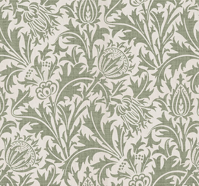 Fouet Linen Curtain Fabric - Fennel