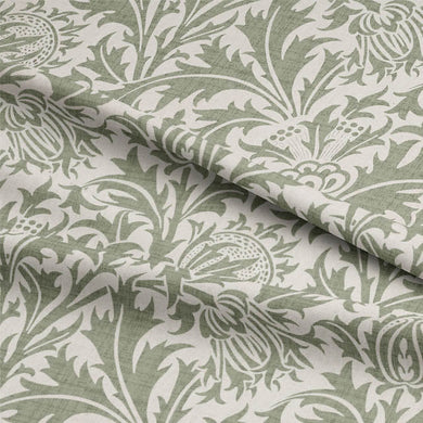 Fouet Linen Curtain Fabric - Fennel