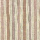 Flat lay image of Fremont Natural striped curtain fabric in soft taupe, stone, and linen hues.