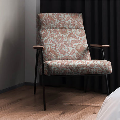 Garden Of Elegance Tangerine - Bird Floral Upholstery Fabric For Chairs