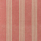 Hampton Red striped upholstery fabric flat image, cotton-linen stripe for statement chairs, headboards, cushions and curtains