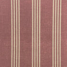 Hampton Wine striped upholstery fabric flat image, rich red cotton-linen stripe fabric by the metre for chairs and curtains